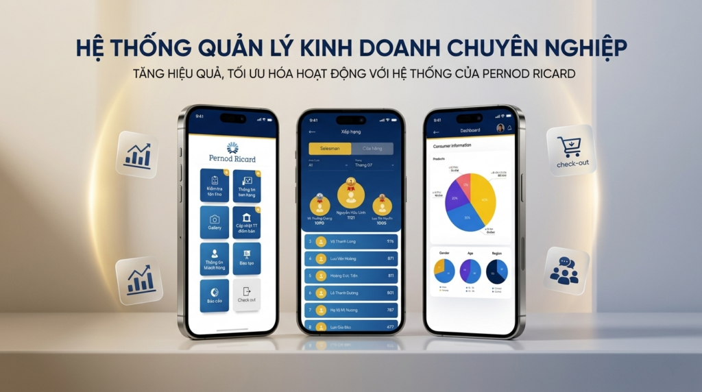 Pernod Ricard – Hệ thống Quản lý Đội ngũ Bán hàng